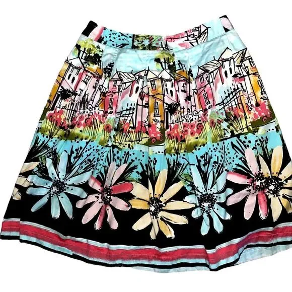 i.e. postcard‎ print skirt 10 - Picture 2 of 4